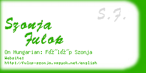 szonja fulop business card